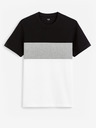 Celio Bielo-čierna pánska košeľa Celio Febloc