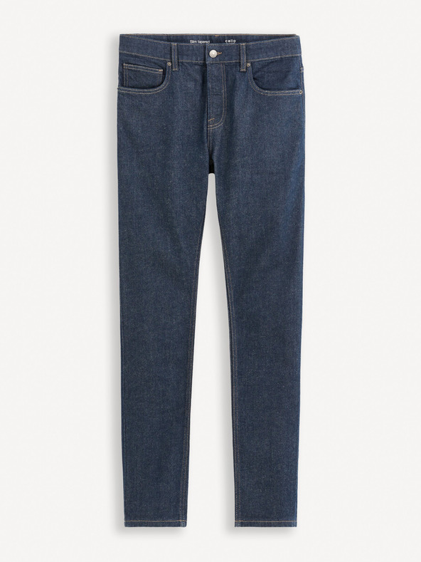 Celio Tmavomodré pánske slim fit džínsy Celio Fotaper