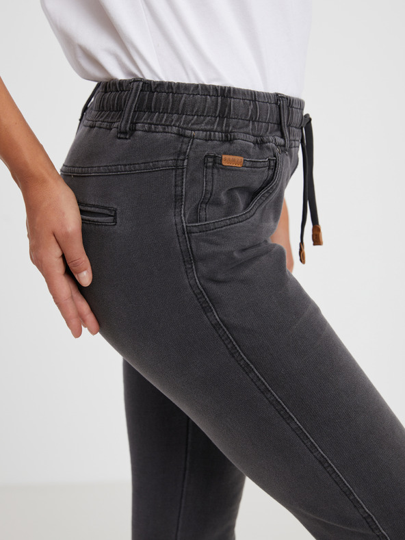 Sam 73 Tmavo šedé dámske džínsové nohavice SAM 73 Lisa