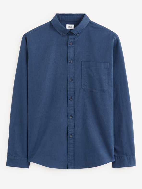 Celio Tmavomodrá pánska košeľa Celio Farobone2