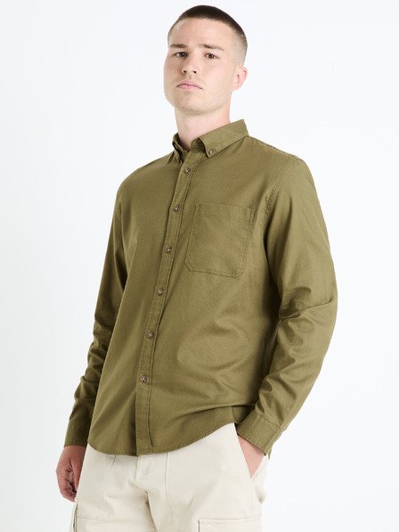 Celio Khaki pánska košeľa Celio Farobone2