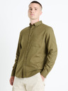 Celio Khaki pánska košeľa Celio Farobone2