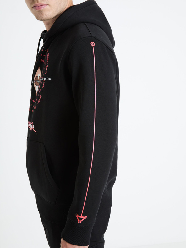 Celio Čierna pánska mikina Celio Fullmetal Alchemist