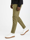 Celio Khaki pánske skrátené nohavice Celio Fodamso