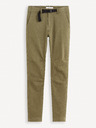Celio Khaki pánske skrátené nohavice Celio Fodamso