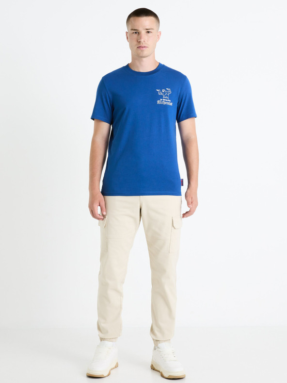 Celio Modré pánske tričko Celio Fullmetal Alchemist