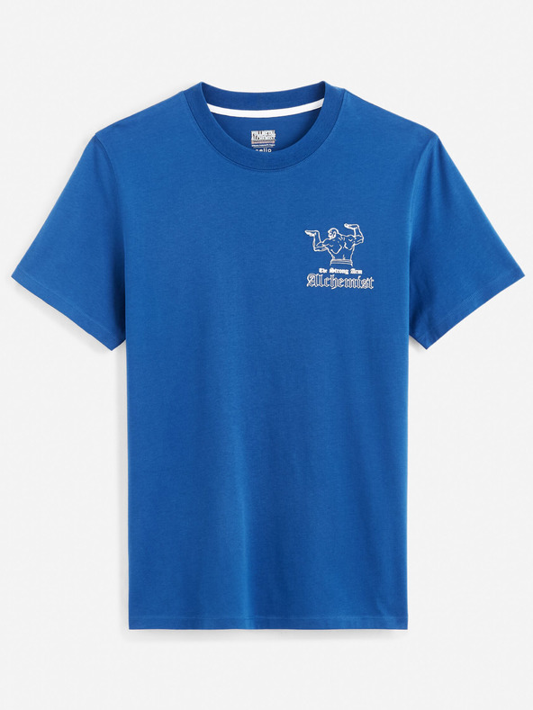 Celio Modré pánske tričko Celio Fullmetal Alchemist