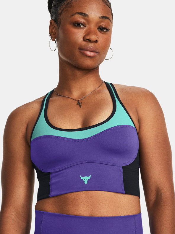 Under Armour Fialová športová podprsenka Under Armour Pjt Rck Lets Go LL Infty Bra
