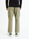 Celio Khaki pánske cargo nohavice Celio Fopierre