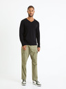 Celio Khaki pánske cargo nohavice Celio Fopierre