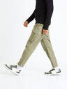 Celio Khaki pánske cargo nohavice Celio Fopierre