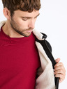 Celio Čierna pánska zateplená mikina na zips Celio Fesherpax