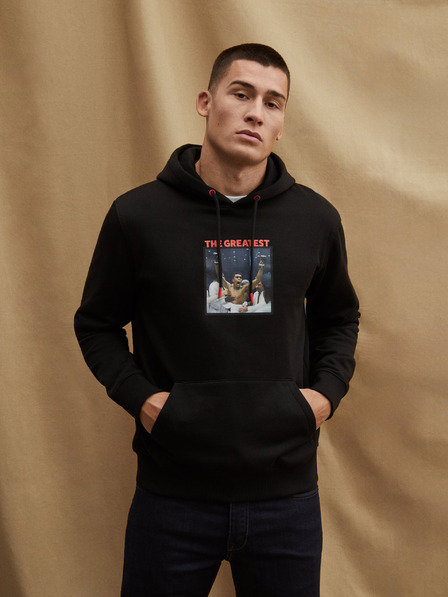 Celio Čierna pánska mikina Celio Muhammad Ali
