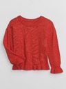 GAP Baby sveter s volánikmi CashSoft GAP