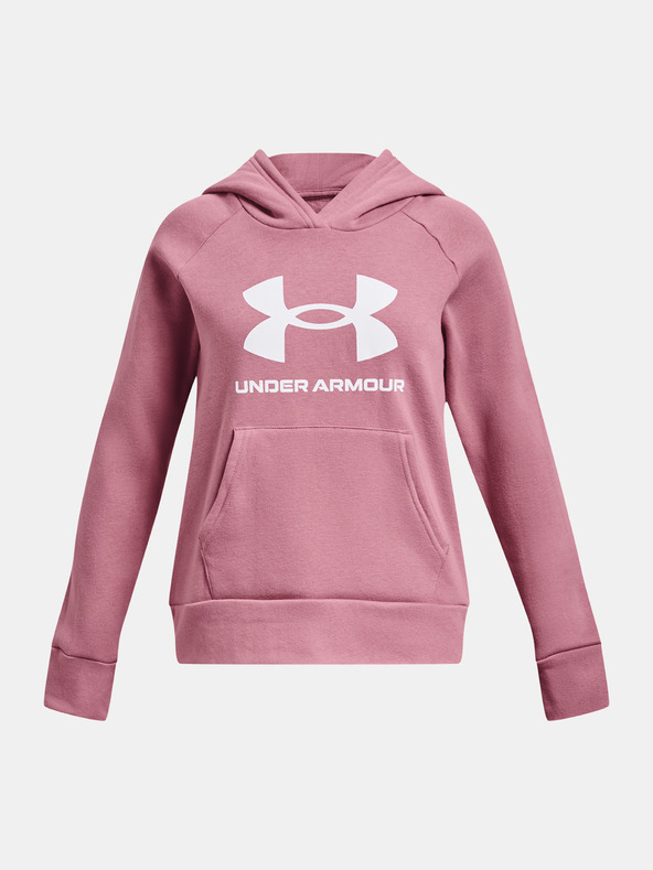 Under Armour Ružová Under Armour UA Rival Fleece BL Mikina s kapucňou