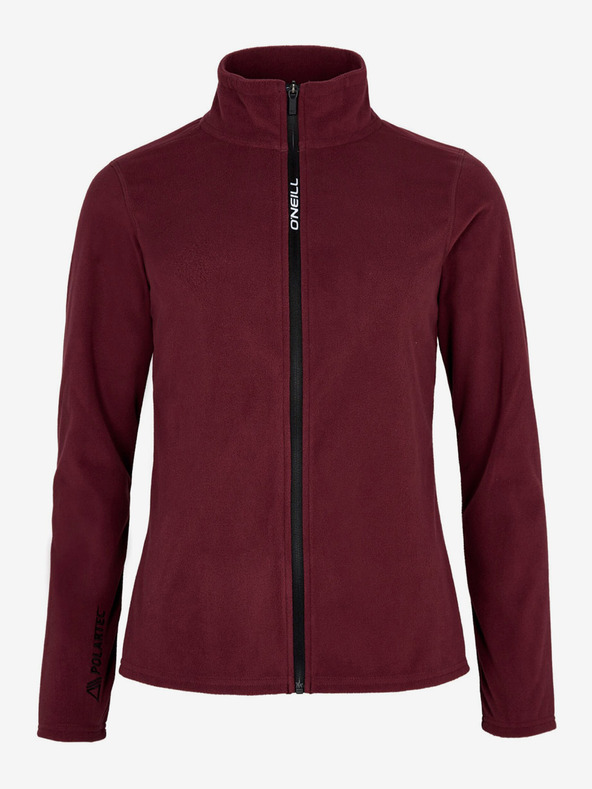 O'Neill Dámska bordová flísová mikina na zips so stojacím golierom O'Neill Jack's