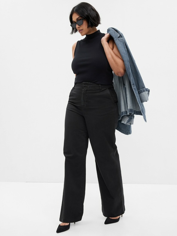 GAP Nohavice Loose Khaki GAP