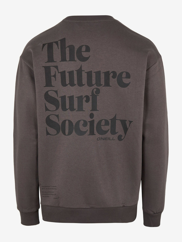 O'Neill Tmavozelená pánska mikina O'Neill Future Surf Society s potlačou na chrbte