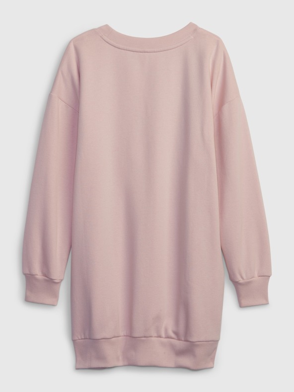 GAP Detské mikinové šaty s logom GAP