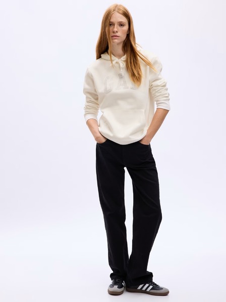 GAP Mikina s logom a fleece GAP