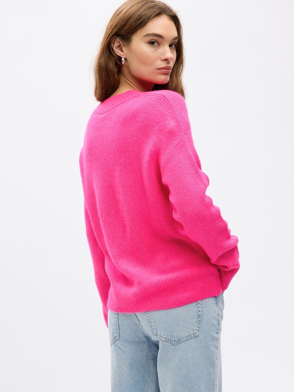 GAP Pletený sveter s výstrihom V GAP