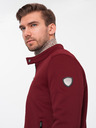Ombre Clothing Pánska bordová ľahká bunda Ombre Clothing BIKER