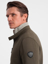 Ombre Clothing Khaki pánska ľahká bunda Ombre Clothing BIKER