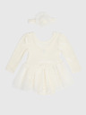 GAP Baby zamatové body so sukňou GAP