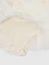 GAP Baby zamatové body so sukňou GAP