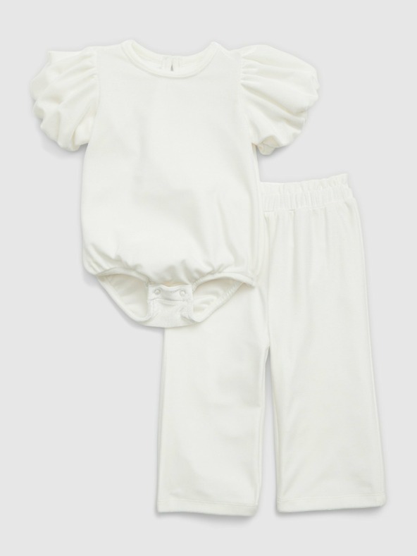 GAP Baby zamatový outfit GAP