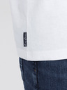Ombre Clothing Bielo-červené pánske tričko Ombre Clothing