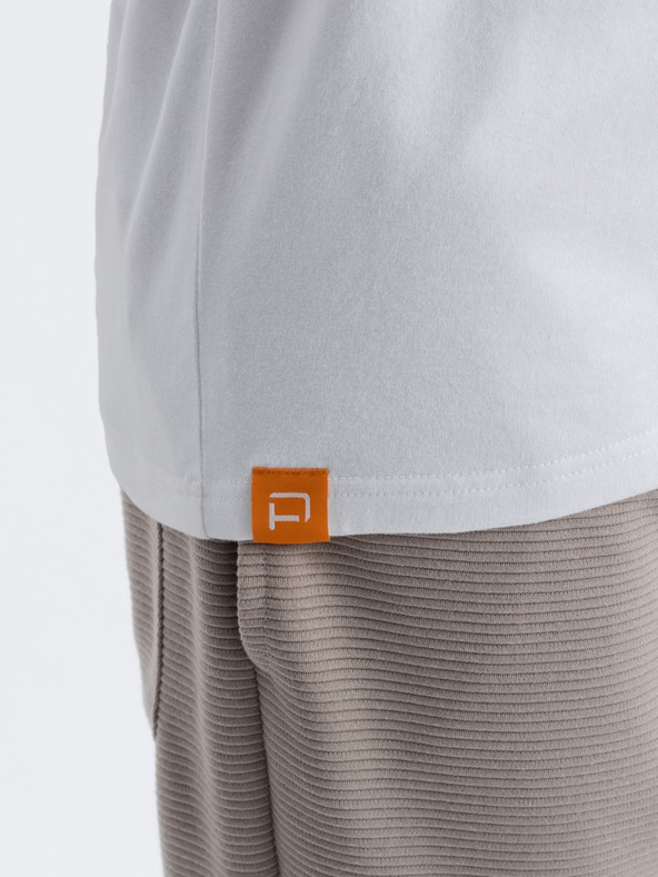 Ombre Clothing Šedo-biele pánske tričko Ombre Clothing Reglan