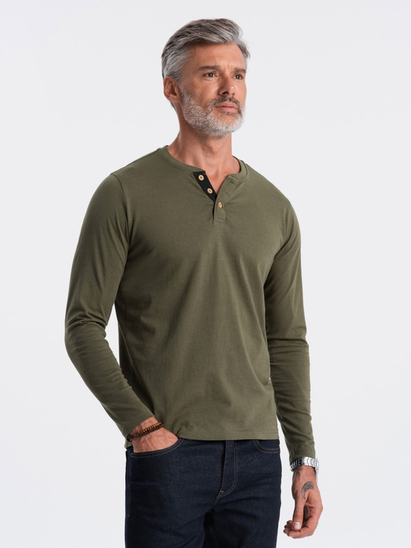 Ombre Clothing Henley Tričko