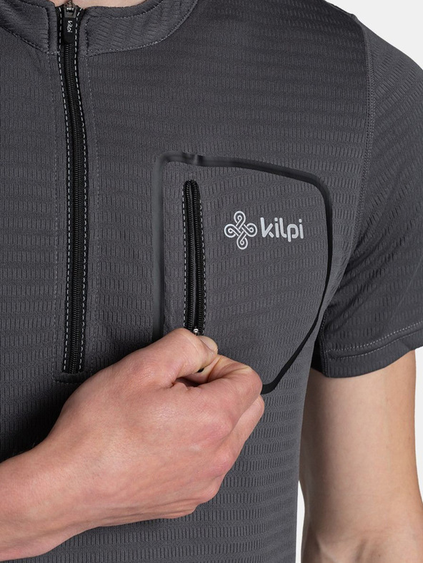 Kilpi Tmavosivé pánske cyklistické tričko Kilpi Meledo