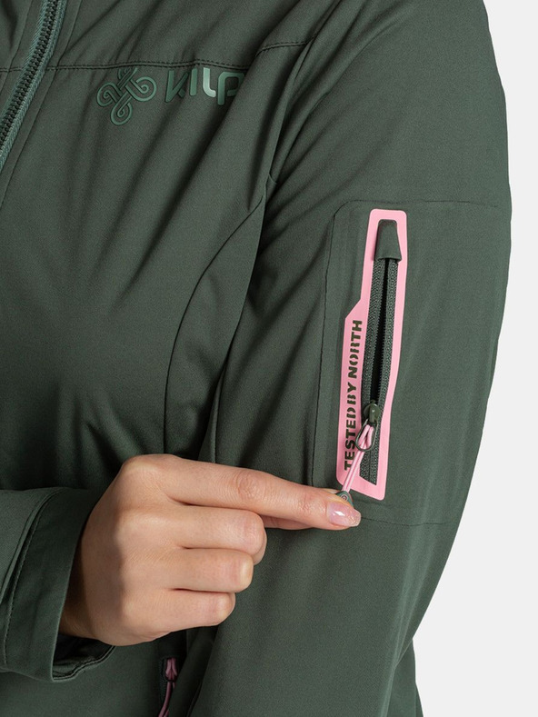 Kilpi Tmavozelená dámska softshellová bunda Kilpi Beltra-W