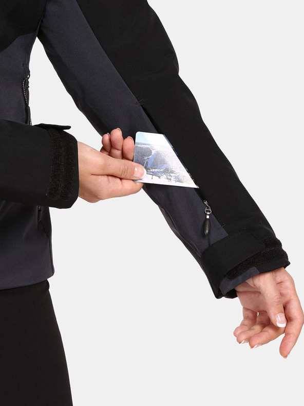 Kilpi Čierna dámska lyžiarska bunda Kilpi Flip