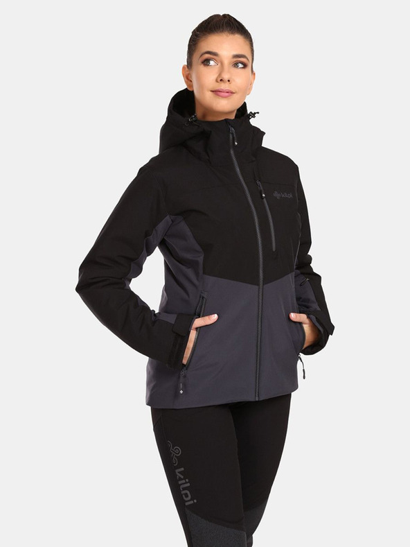Kilpi Čierna dámska lyžiarska bunda Kilpi Flip