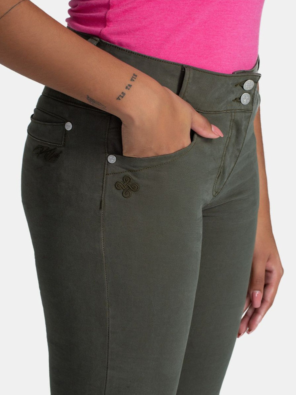 Kilpi Kilpi PARIVA-W tmavozelené dámske šortky