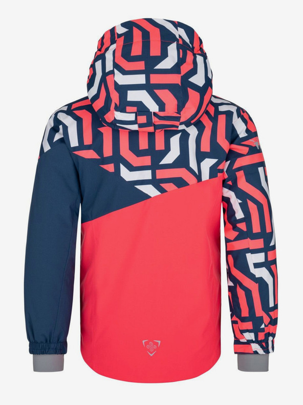 Kilpi Modro-ružová vzorovaná dievčenská lyžiarska bunda Kilpi SAARA-JG