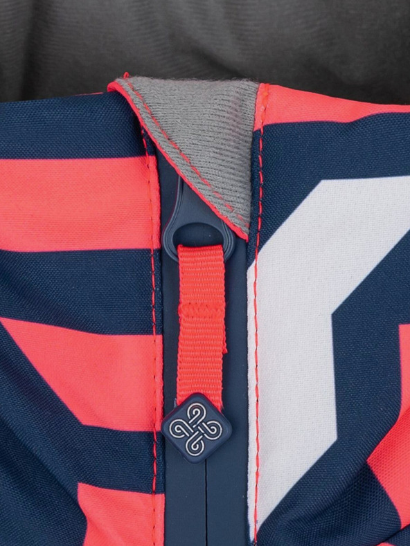 Kilpi Modro-ružová vzorovaná dievčenská lyžiarska bunda Kilpi SAARA-JG