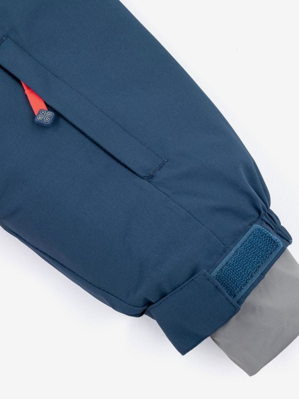 Kilpi Modro-ružová vzorovaná dievčenská lyžiarska bunda Kilpi SAARA-JG