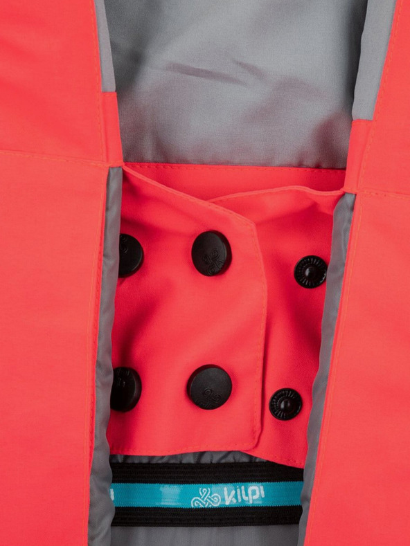 Kilpi Modro-ružová vzorovaná dievčenská lyžiarska bunda Kilpi SAARA-JG