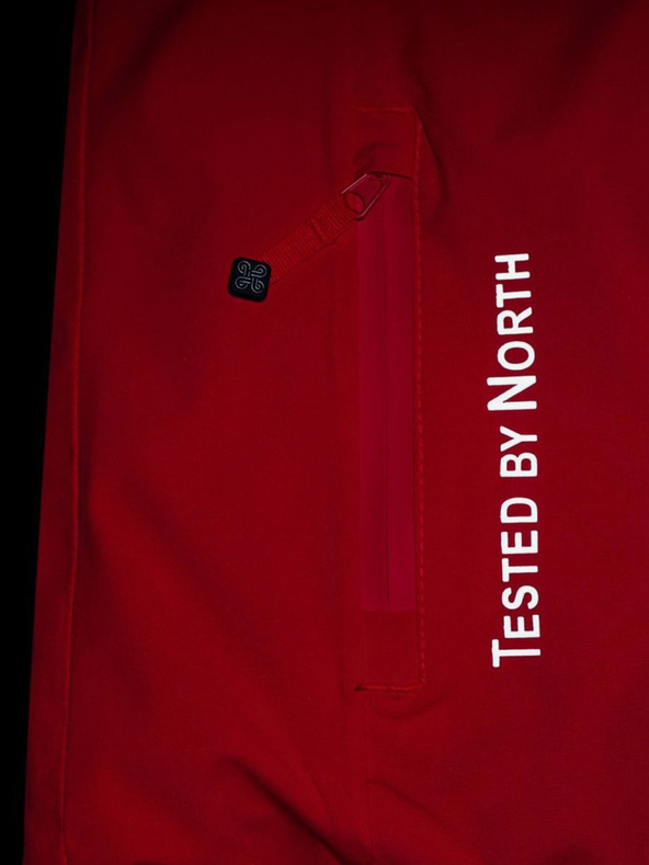 Kilpi Modro-ružová vzorovaná dievčenská lyžiarska bunda Kilpi SAARA-JG