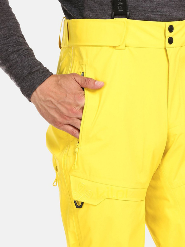 Kilpi Žlté pánske zimné športové nohavice Kilpi Lazzaro
