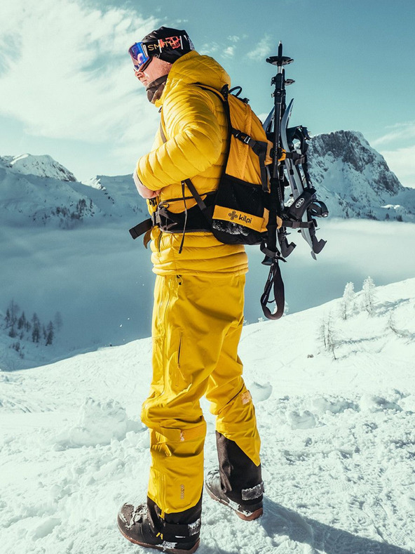 Kilpi Žlté pánske zimné športové nohavice Kilpi Lazzaro