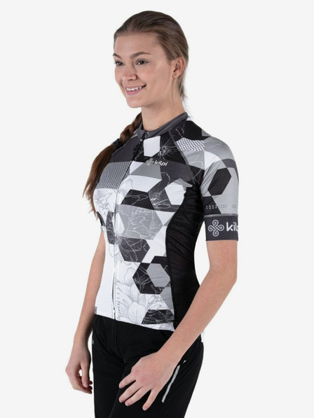 Kilpi Čiernobiely dámsky cyklistický dres Kilpi Adamello-W