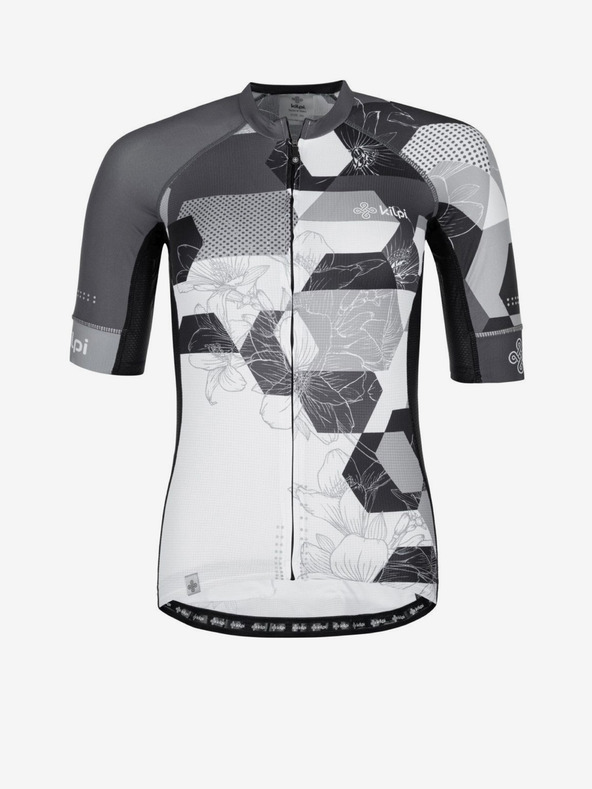 Kilpi Čiernobiely dámsky cyklistický dres Kilpi Adamello-W