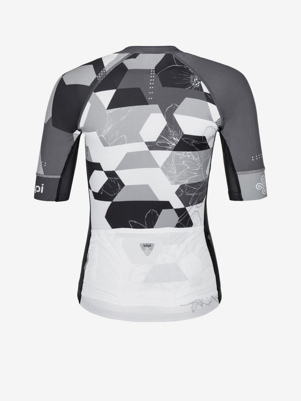 Kilpi Čiernobiely dámsky cyklistický dres Kilpi Adamello-W