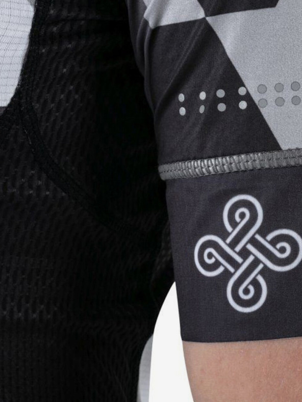 Kilpi Čiernobiely dámsky cyklistický dres Kilpi Adamello-W