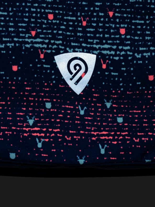 Kilpi Tmavomodrá dievčenská vzorovaná lyžiarska bunda Kilpi Jenova